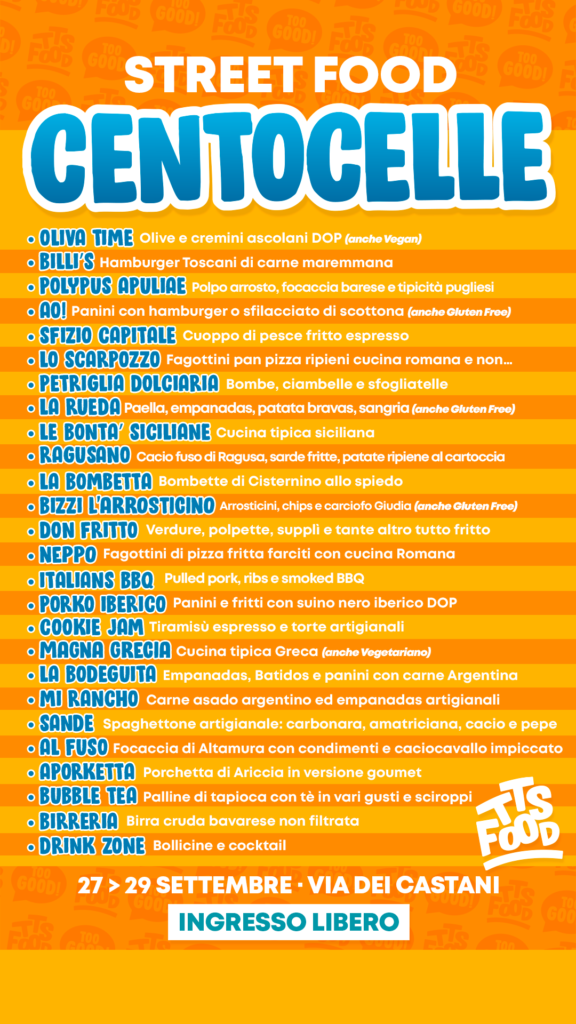 Centocelle Street Food 27-29 Settembre