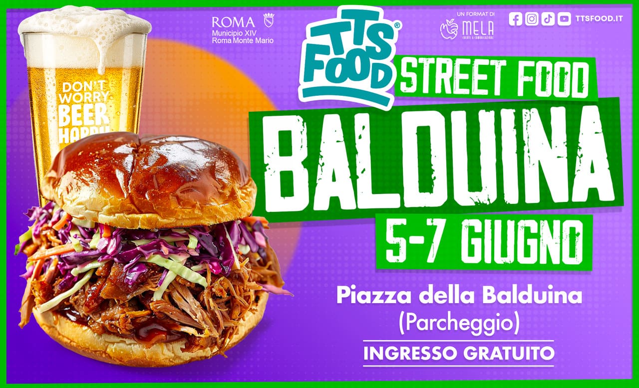 Locandina Balduina Street Food 05-07 Giugno