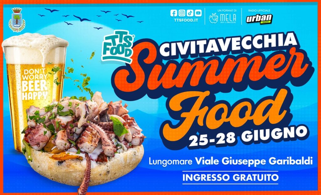 Locandina Civitavecchia Summer Food 25-28 Giugno