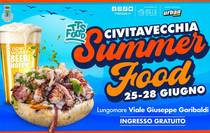 Locandina Civitavecchia Summer Food 25-28 Giugno