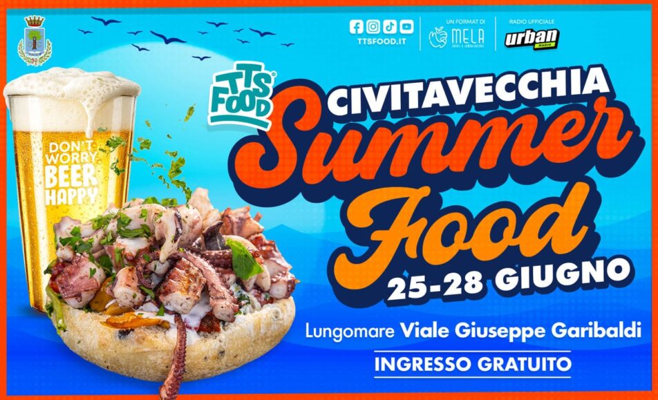 Locandina Civitavecchia Summer Food 25-28 Giugno