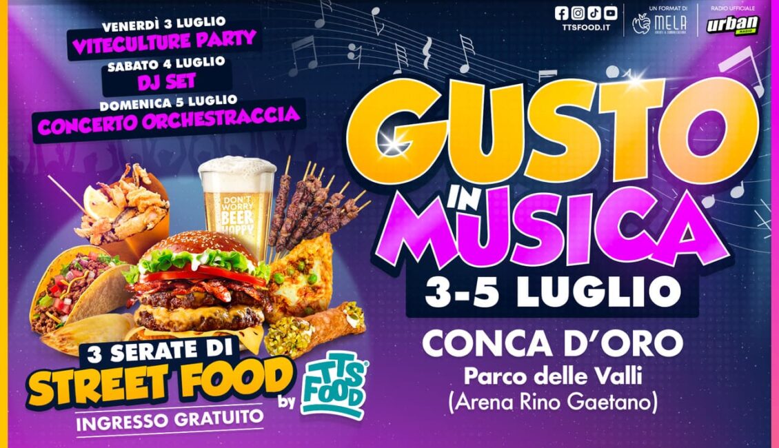 Locandina Gusto in Musica 03-05 Luglio
