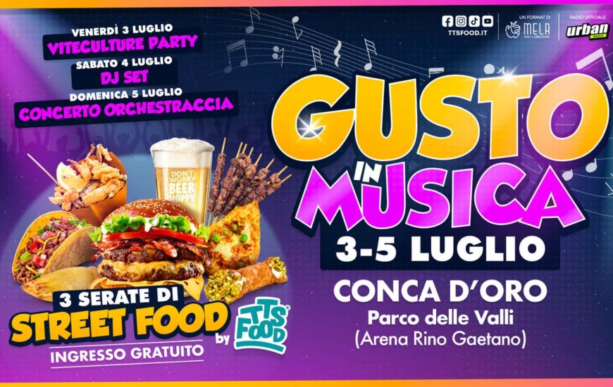 Locandina Gusto in Musica 03-05 Luglio